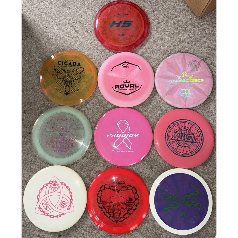 Premium Golf Discs Lot of (10)- Lat 64 Westside Cicada Prodigy Dynamic EUC